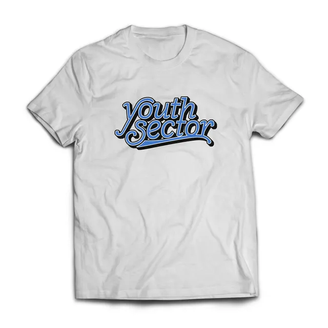 Youth Sector Logo Bleu T-shirt blanc taille M
