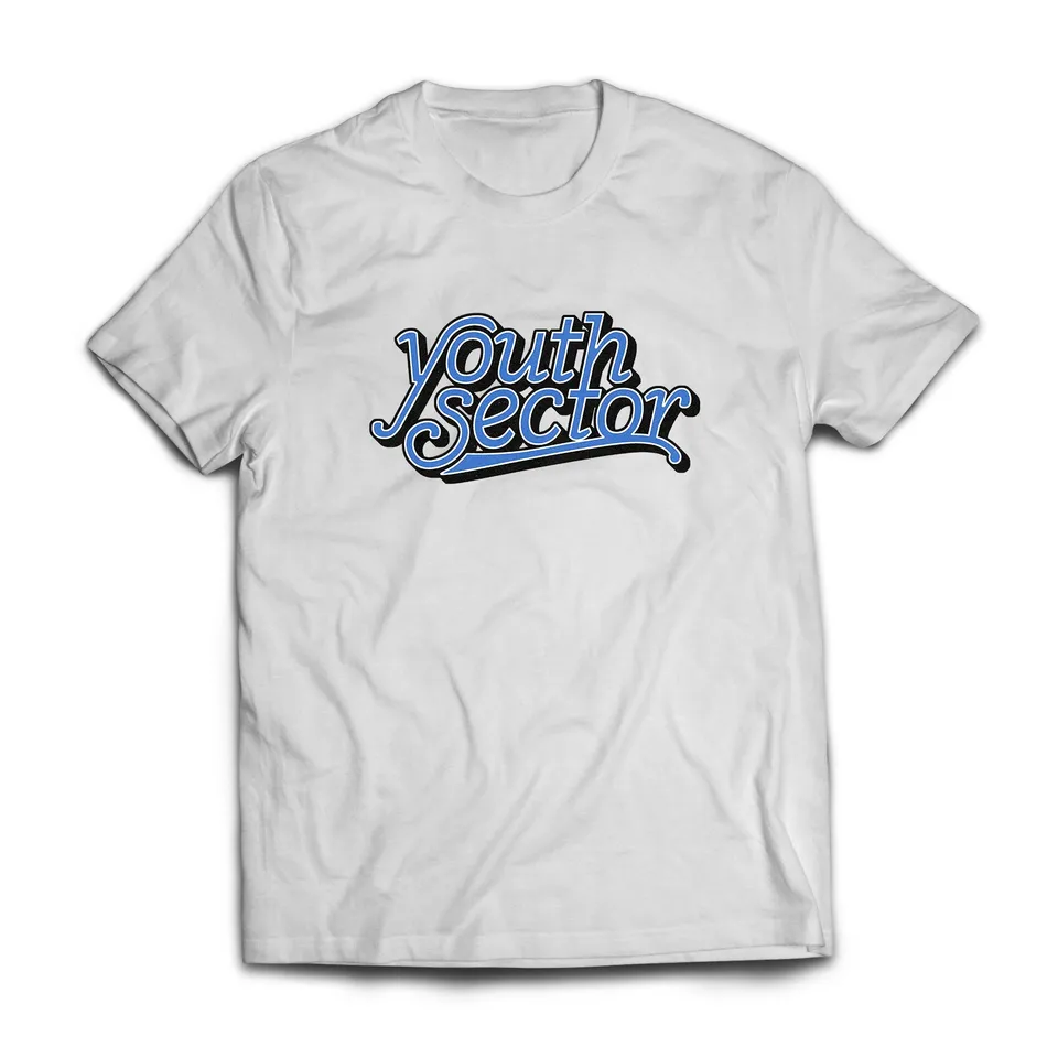 Youth Sector Logo Bleu T-shirt blanc taille M