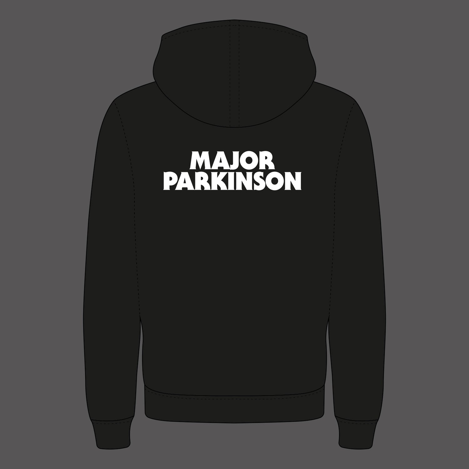 Apollon Records Major Parkinson Logo sweat zip à capuche noir