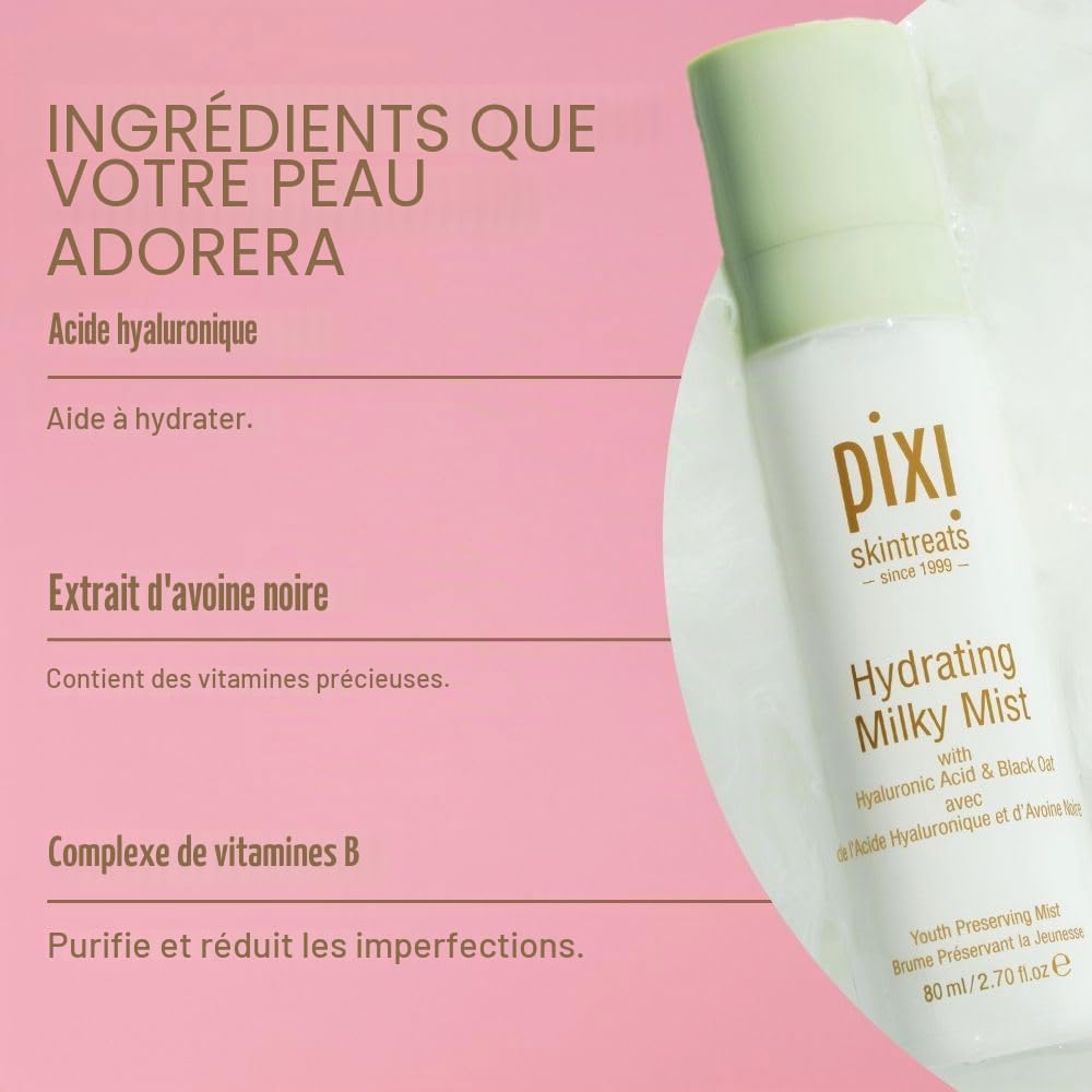 Pixi Hydrating Milky brume visage hydratante 80 ml douce