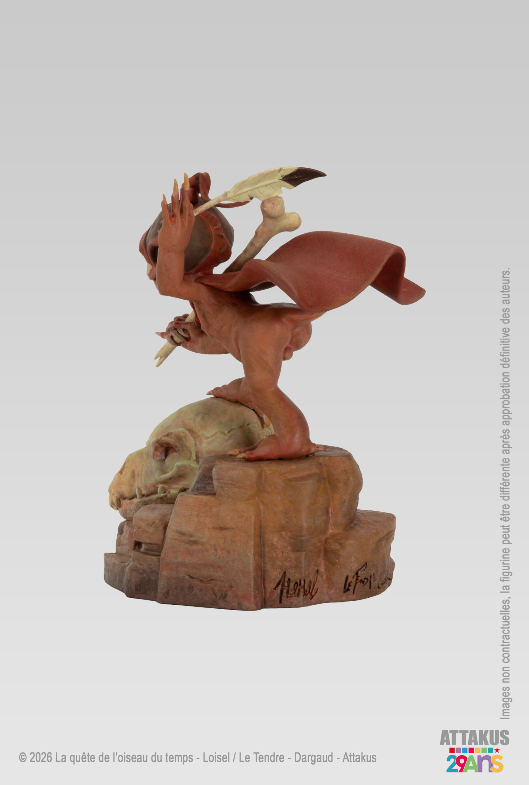 Attakus Collection Prestige Fol de Dol statue ocre 35 cm