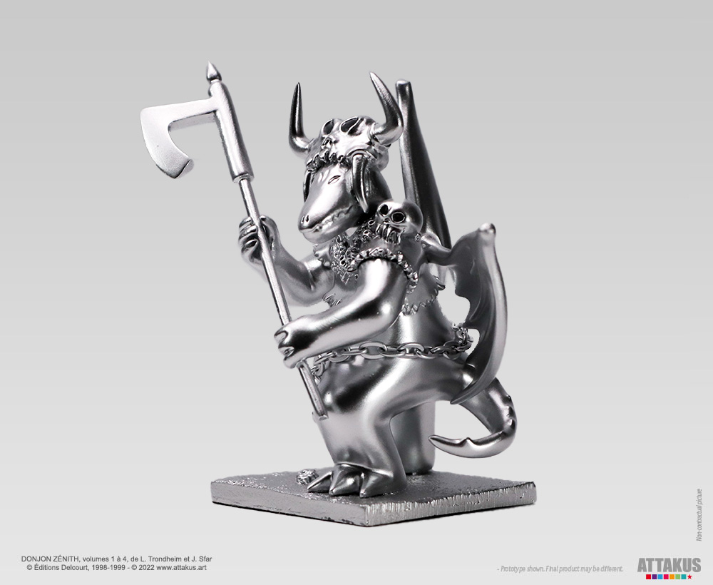 Attakus Prestige Donjon Marvin argent figurine résine 11cm