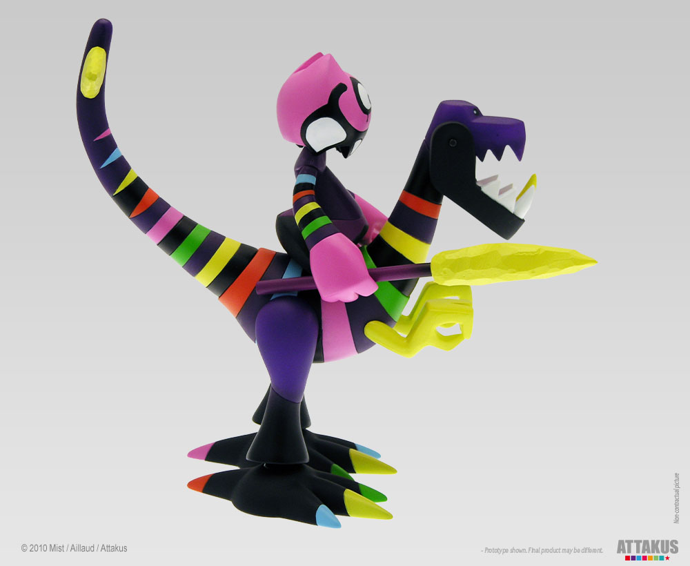 Attakus Atlas Dino & Orus Rainbow Warrior toy vinyle 19 cm