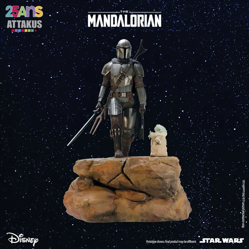 Attakus Classique Mandalorian & Grogu diorama 1/5e 54 cm EA