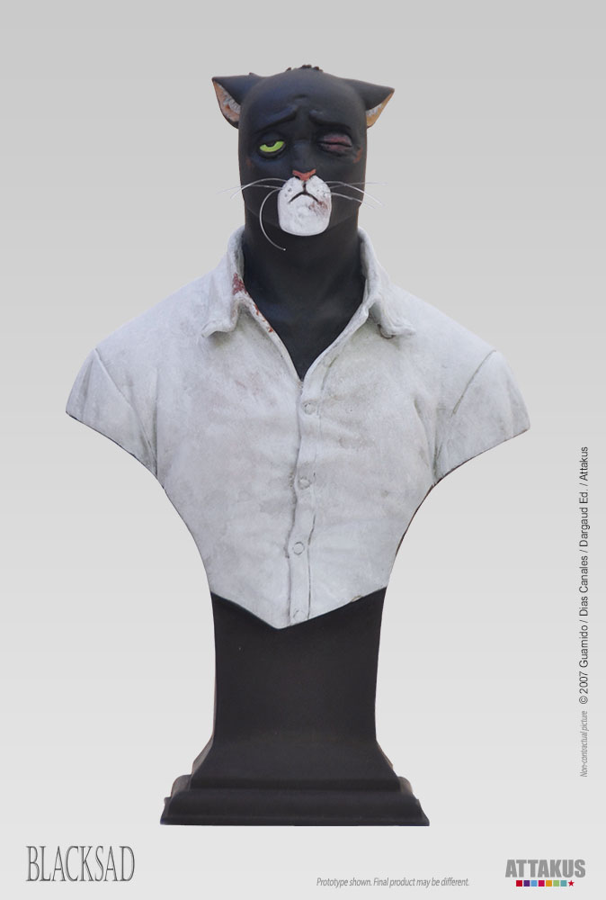 Attakus Blacksad Buste John Blacksad #3 résine 16,5 cm