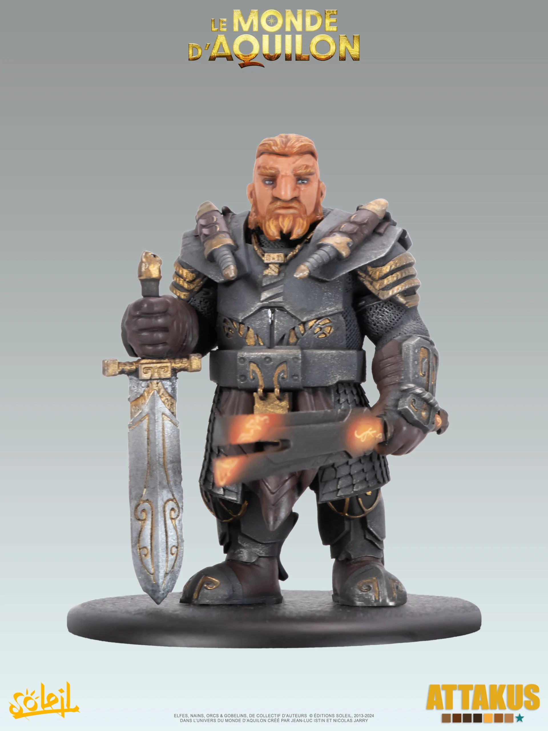 Attakus Prestige Redwin de la Forge Nains statuette couleur