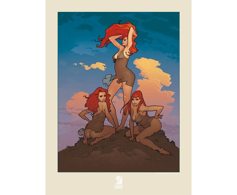 Attakus Atlas Cassegrain Red Mountain affiche 30x40 cm