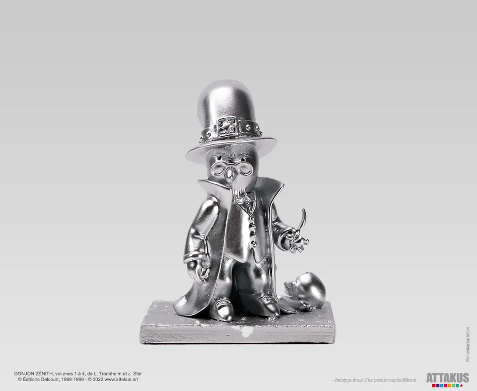 Attakus Donjon Zénith Le Gardien figurine argent 8 cm 22 ex