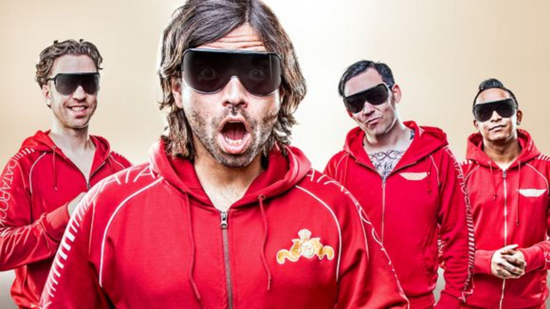 Apollon Records Datarock survêtement rouge jogging S M L XL