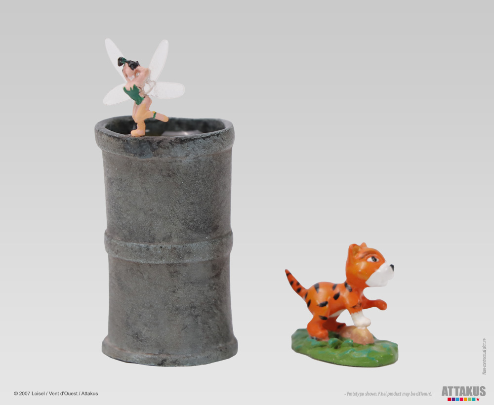 Attakus Métal Clochette & Chat Londres figurine 5 cm EA