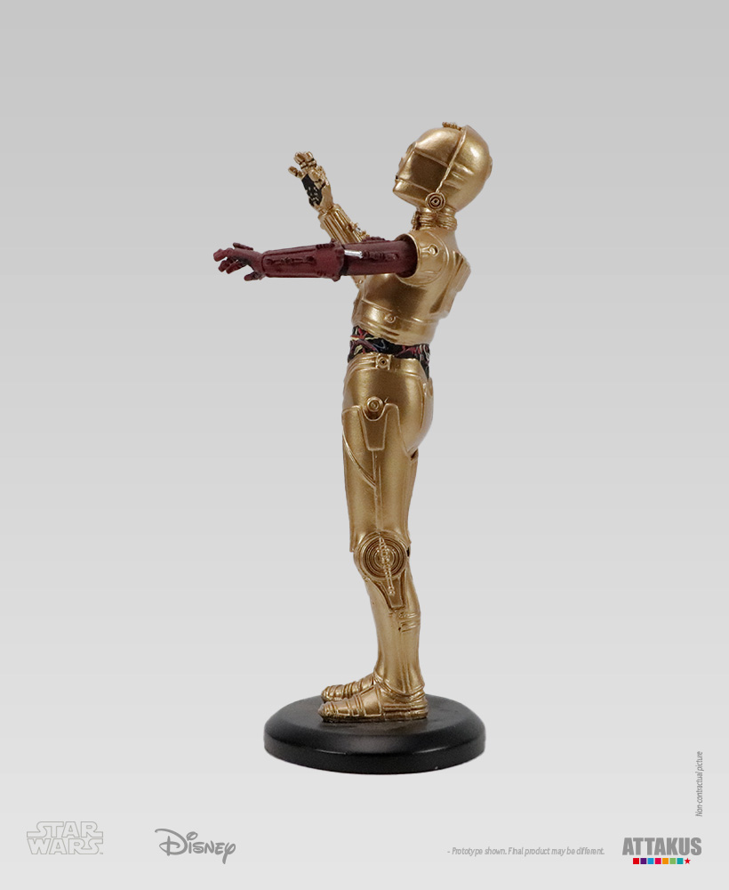 Attakus Elite C-3PO Bras rouge 1/10e statue résine 17,5 cm