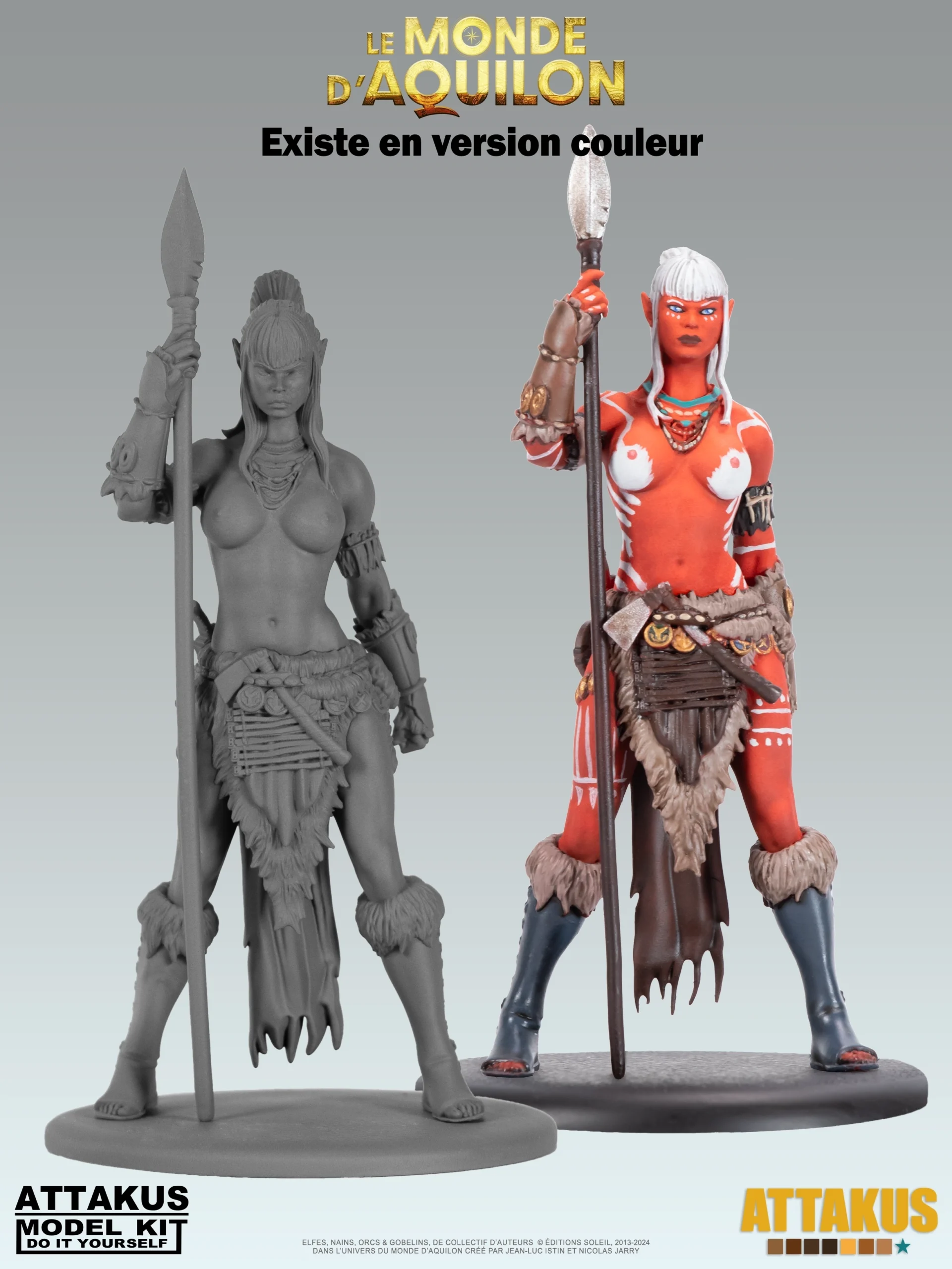 Attakus Model Kit Lea'saa Elfes figurine à peindre résine