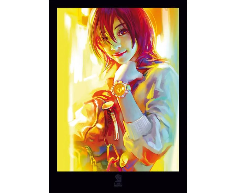 Attakus Atlas Benjamin affiche Orange 30 x 40 cm offset