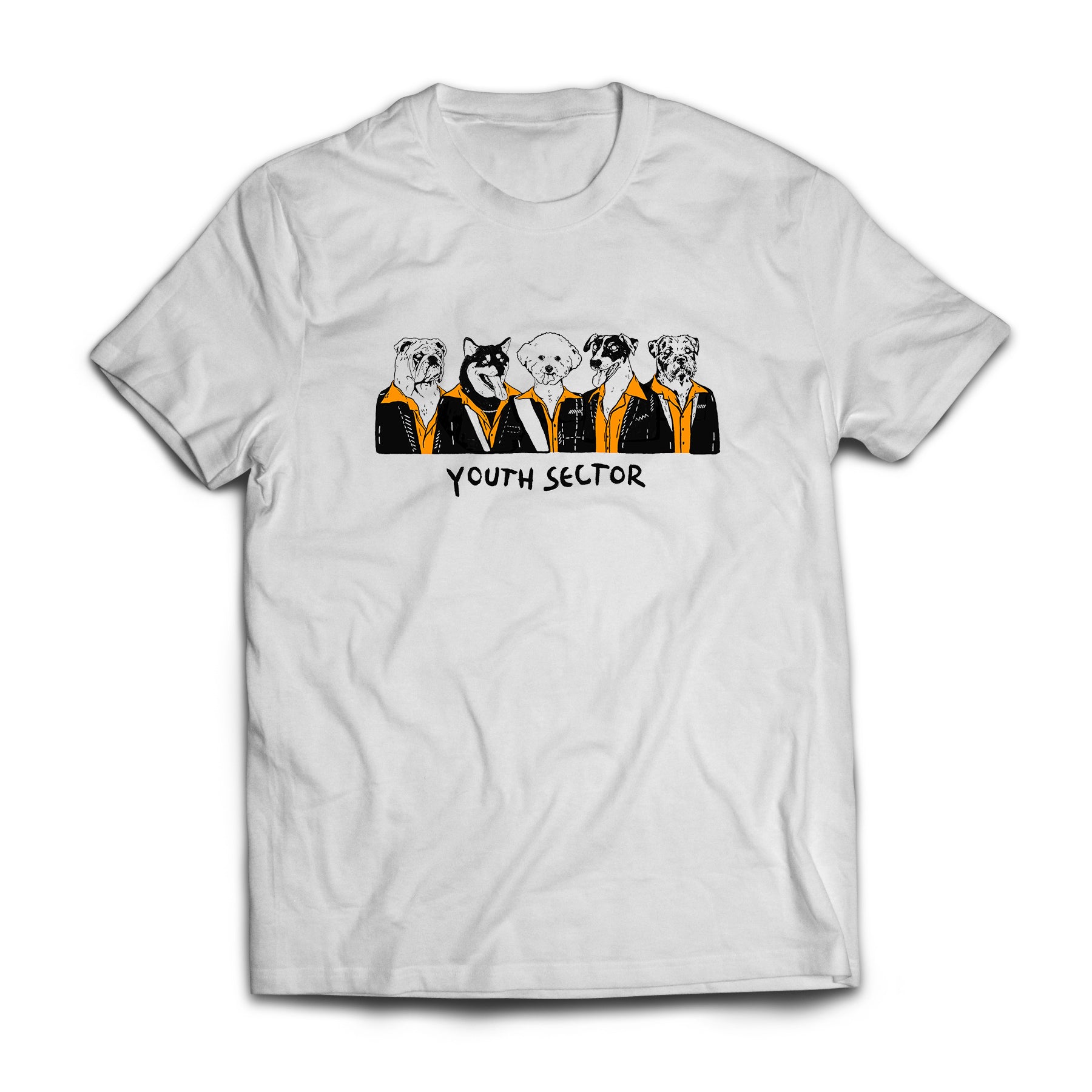 Youth Sector Dogs in Suits T-shirt blanc taille M