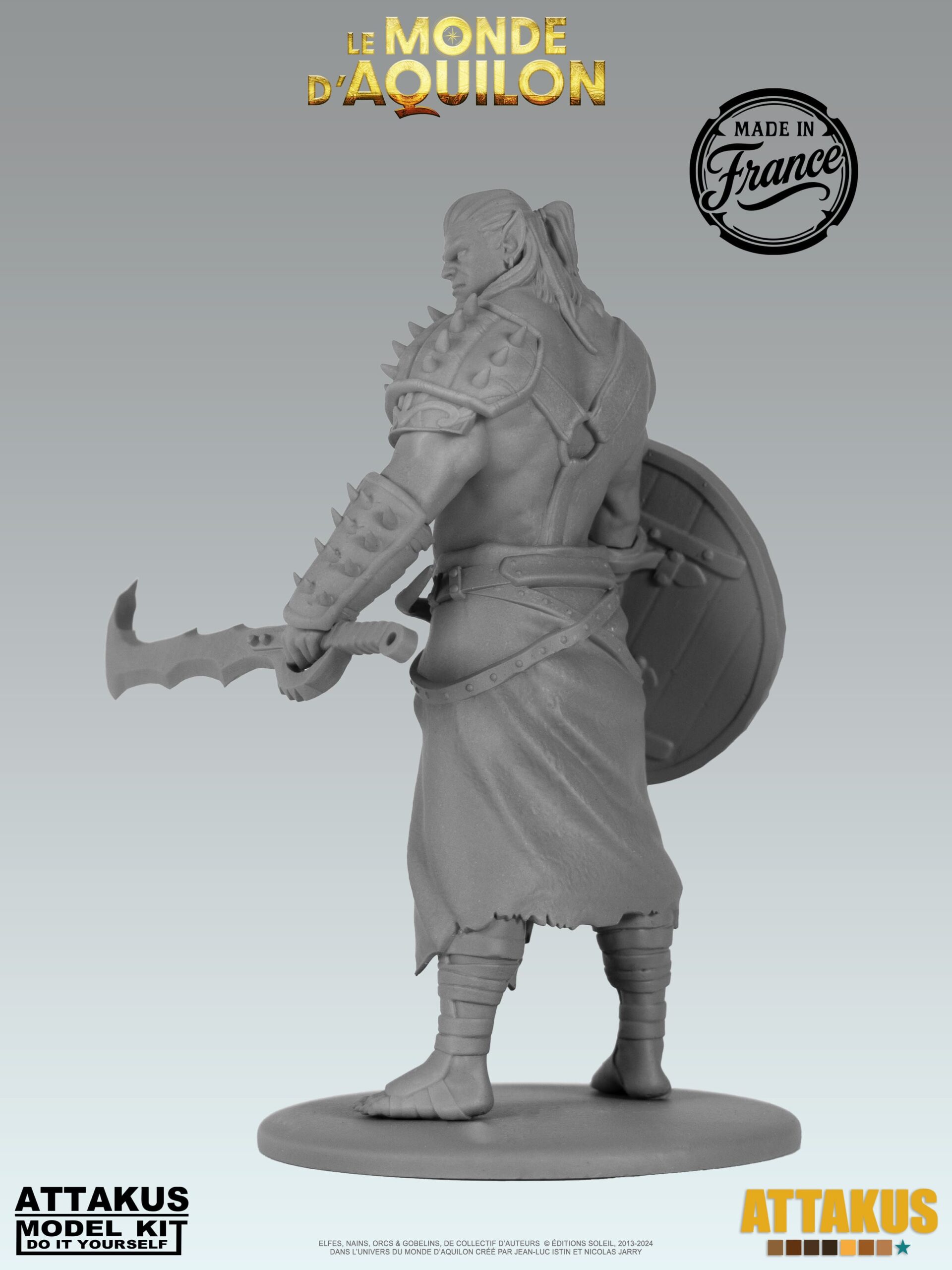 Attakus Model Kit Turuk Bouclier Elfes figurine à peindre 75 mm