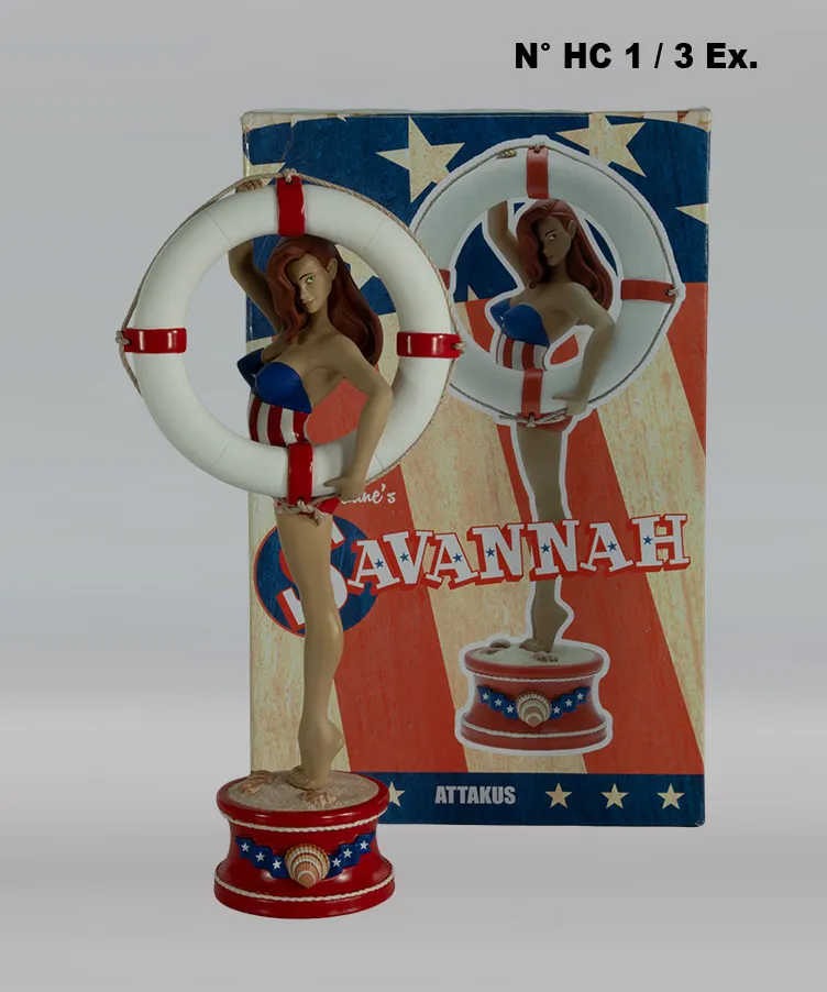 Attakus Prestige Savannah HC 01/03 statue résine pin-up 29 cm