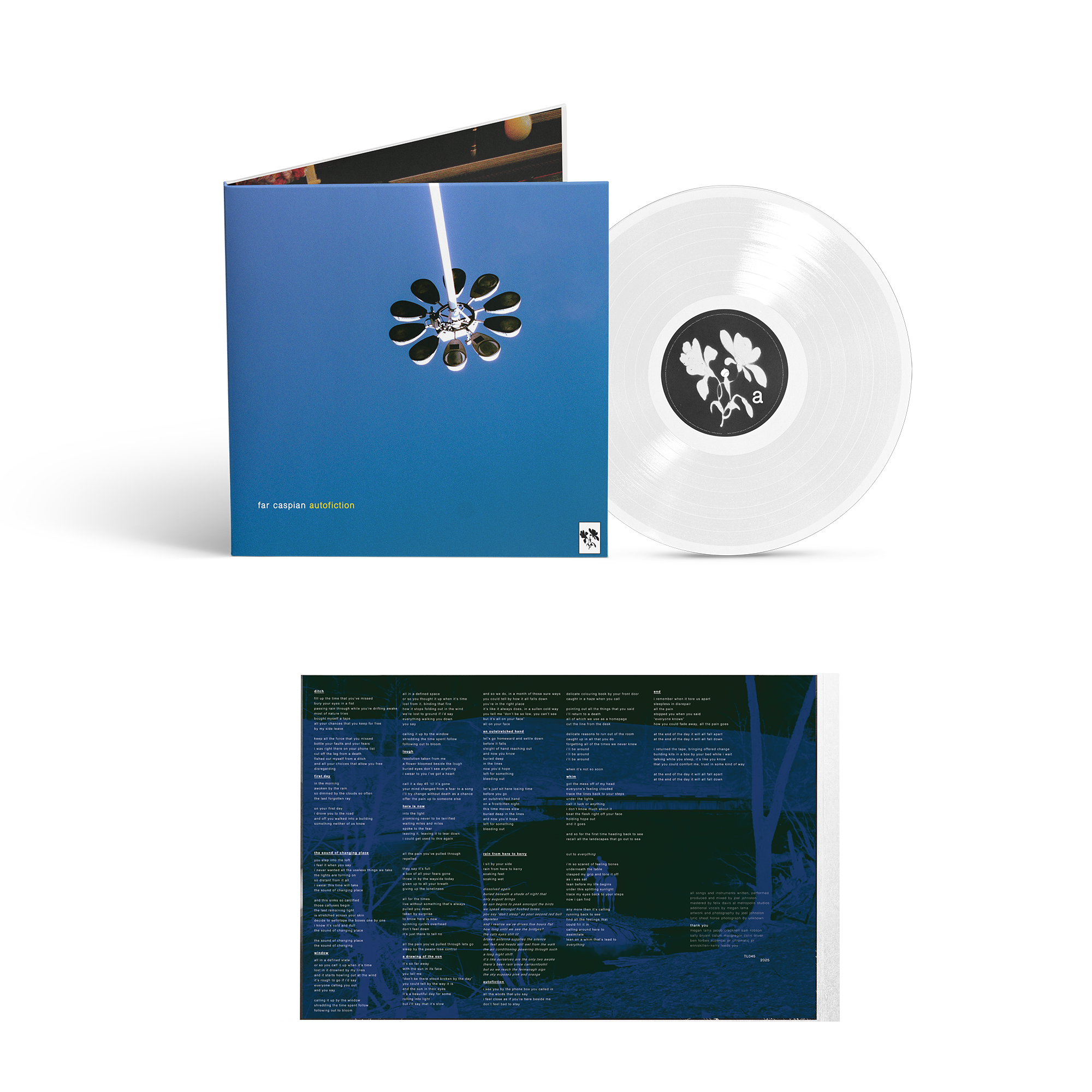 Far Caspian Autofiction vinyle blanc 12 pouces gatefold