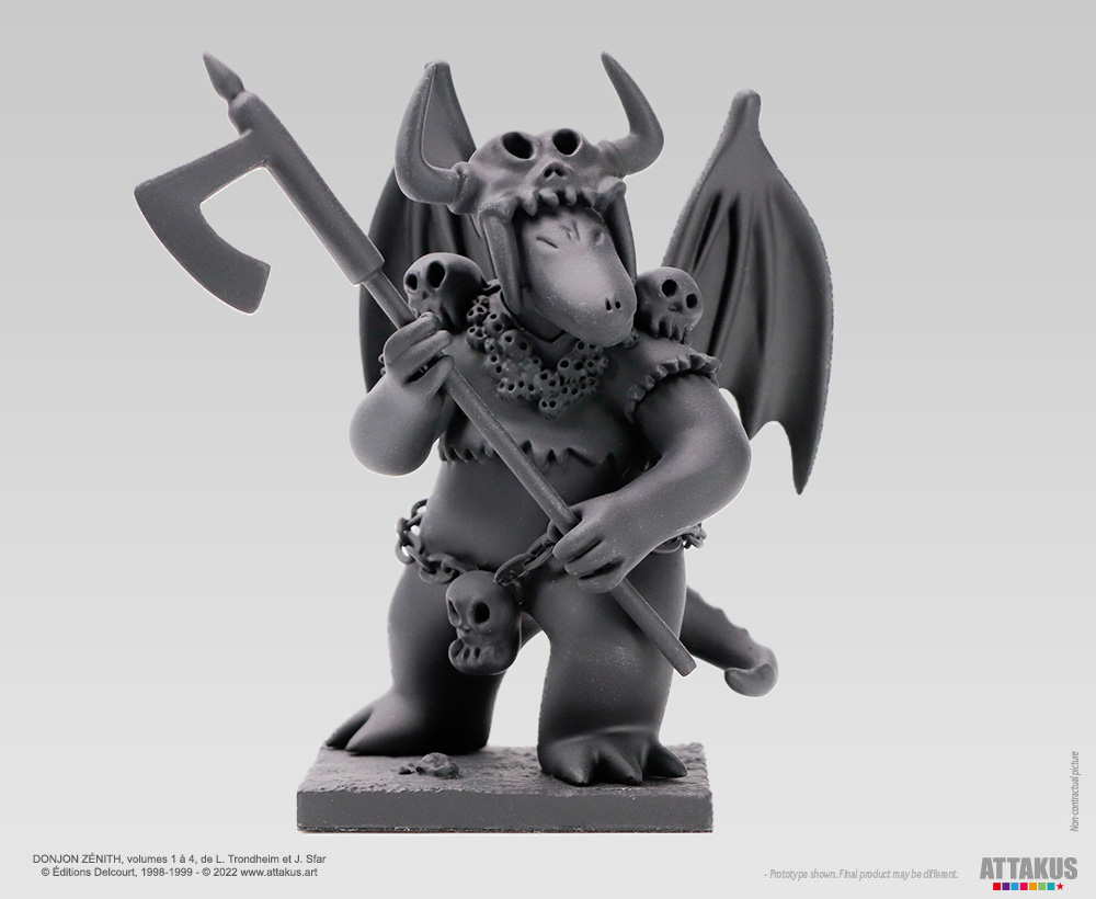 Attakus Prestige Donjon Marvin monochrome noir figurine 11,2 cm