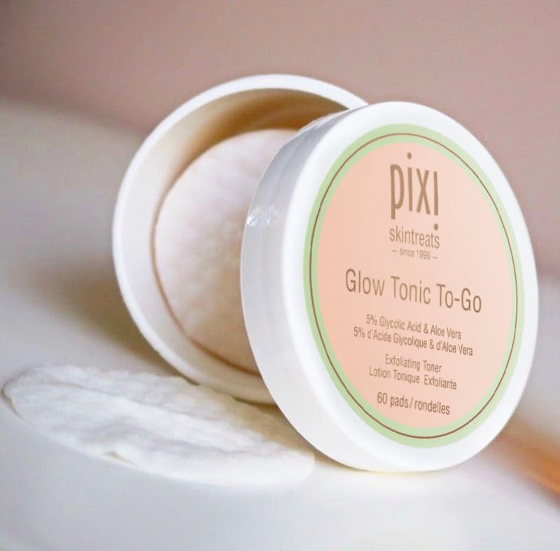 Pixi Glow Tonic To-Go lotion éclat disques exfoliants