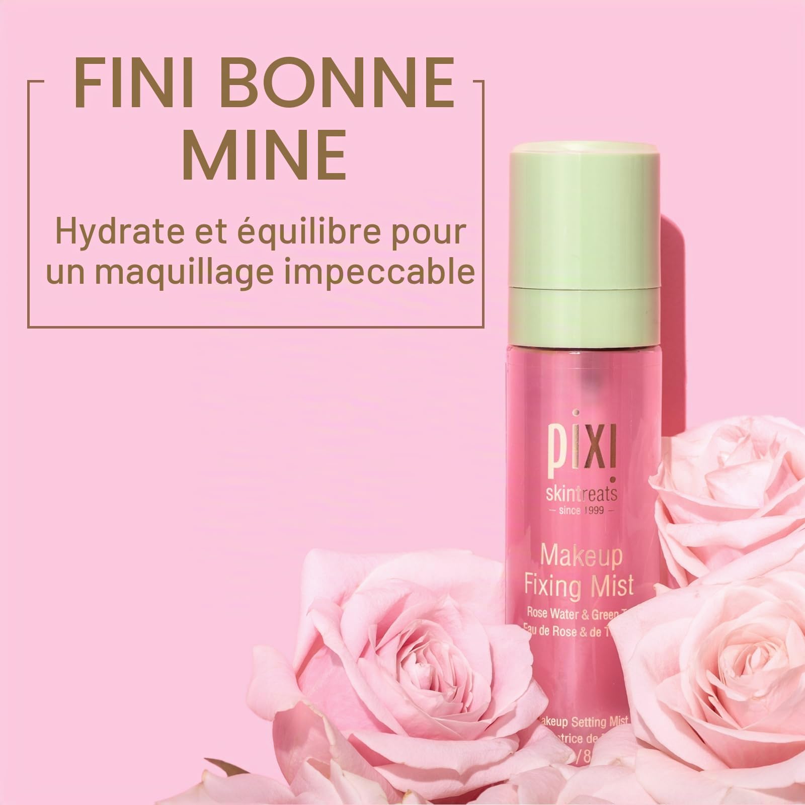 Pixi Skintreats Makeup Fixing Mist Brume Visage 80ml Rose