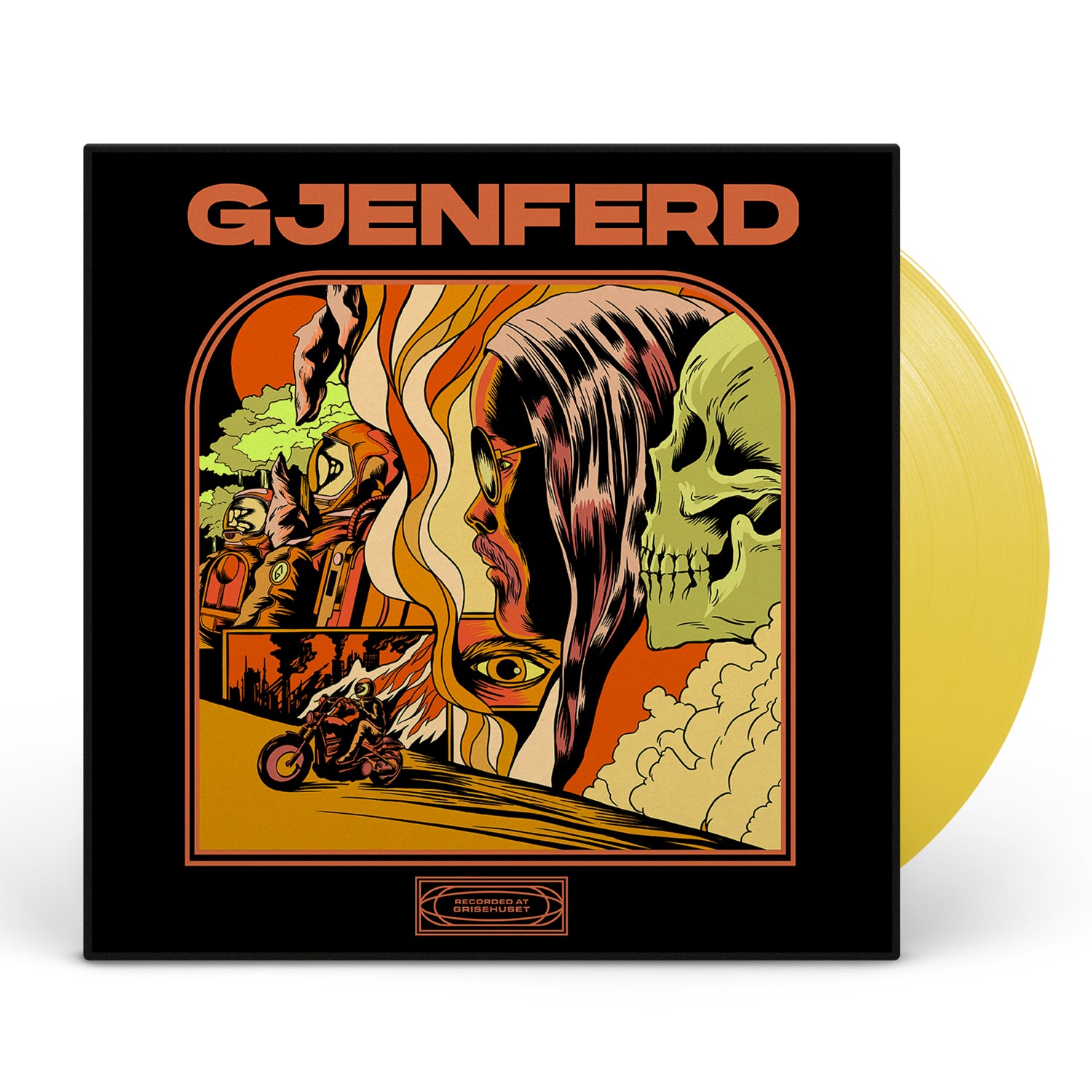 Apollon Records Gjenferd Gjenferd LP vinyle jaune édition limitée