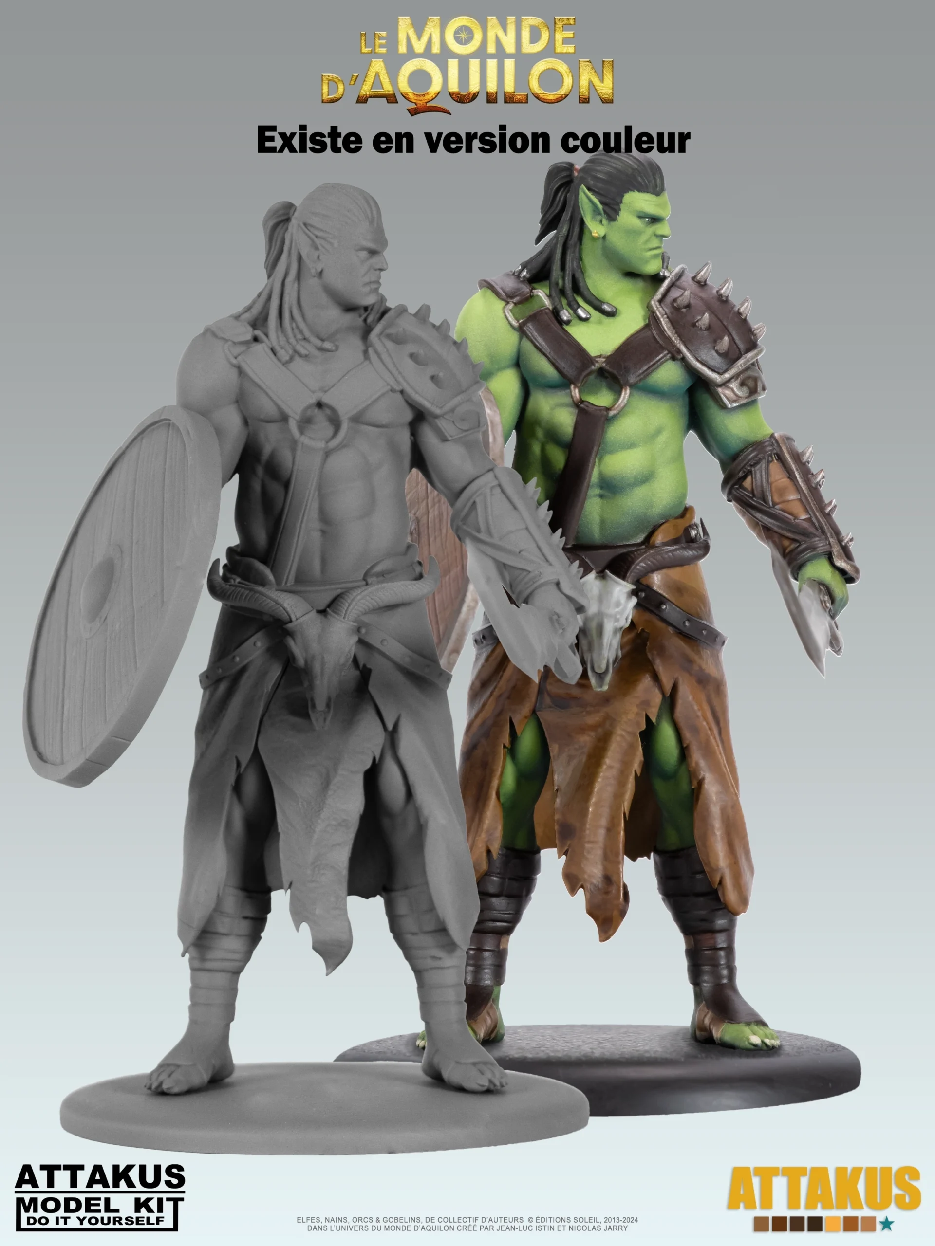 Attakus Model Kit Turuk Bouclier Elfes figurine à peindre 75 mm