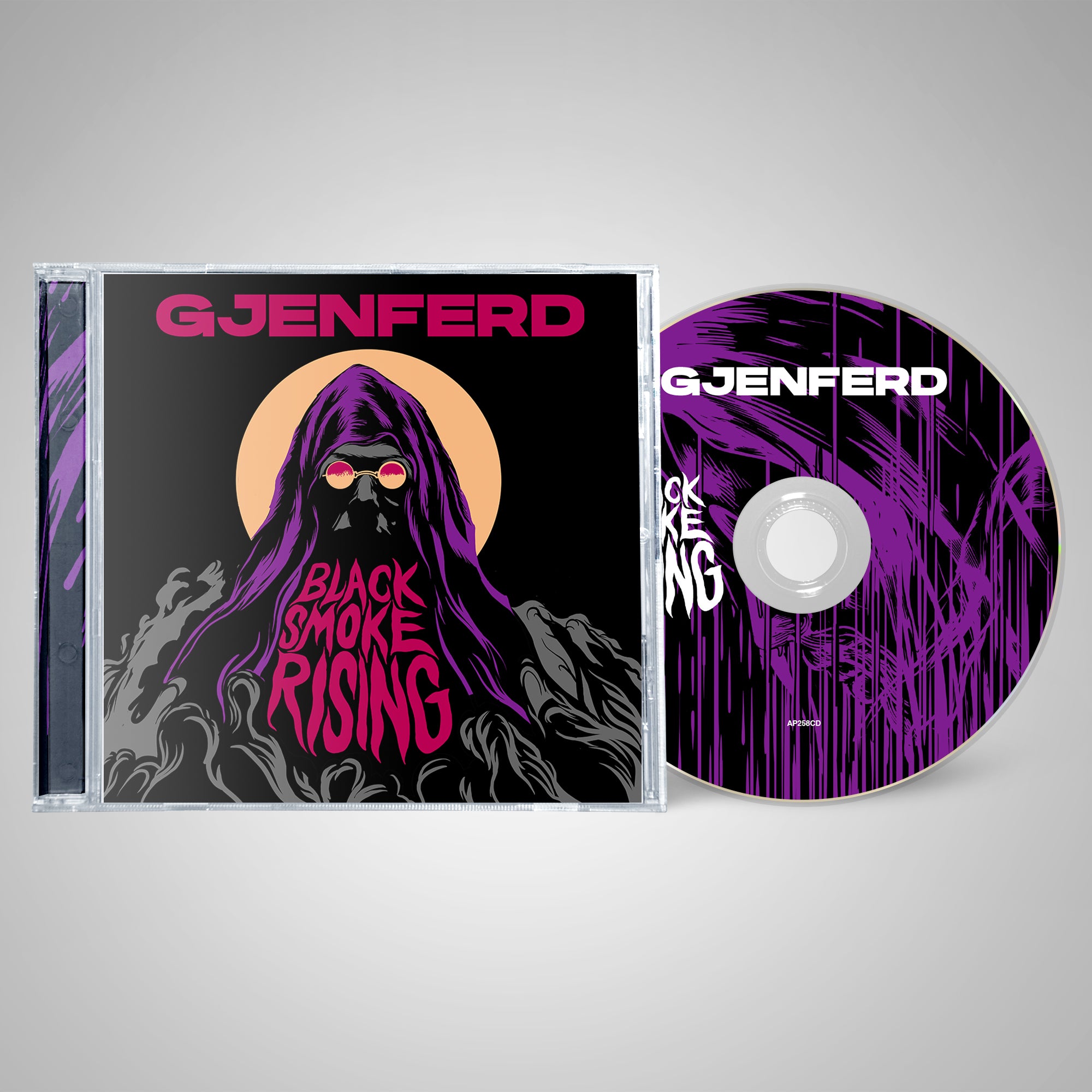 Apollon Records Gjenferd Black Smoke Rising CD jewel case