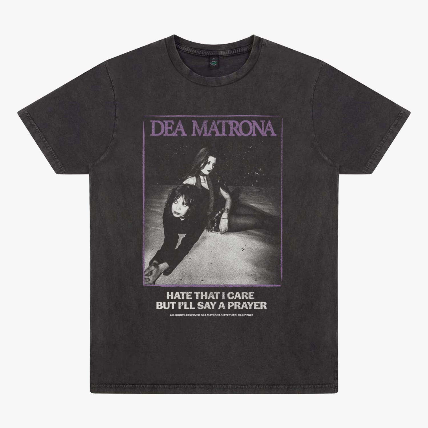 Dea Matrona Hate That I Care T-shirt noir coton bio