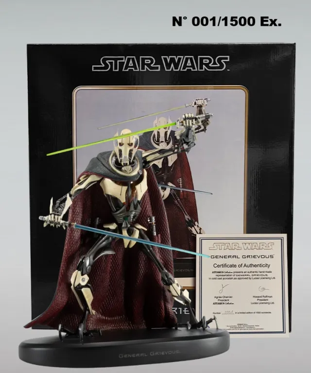 Attakus Prestige General Grievous statue 42 cm n°0001/1500