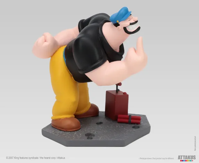 Attakus Prestige Brutus Popeye statue résine 10,5 cm