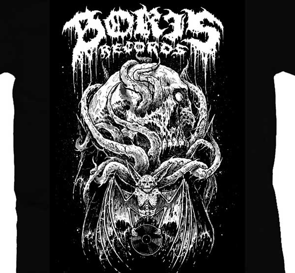 Boris Records Bat Minion t-shirt 2018 noir Defame