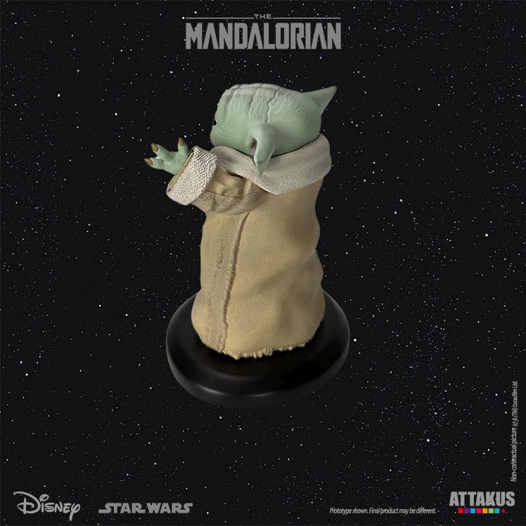 Attakus Classique Grogu Happy 1/5e figurine Mandalorian résine 9,5 cm