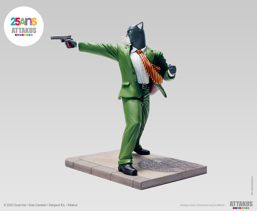 Attakus Blacksad John Blacksad paré à tirer figurine 25 cm