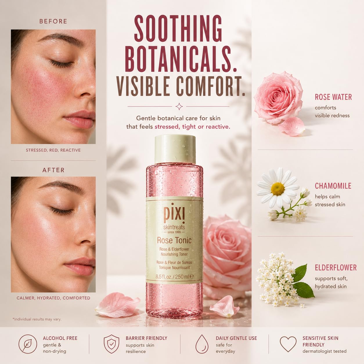 Pixi Rose Tonic lotion tonique rose 100 ml