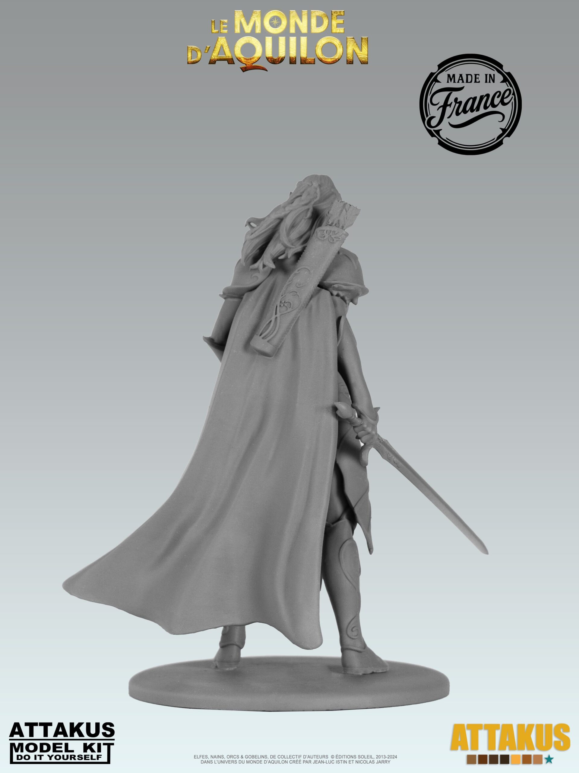 Attakus Model Kit Lanawyn Elfes figurine à peindre résine