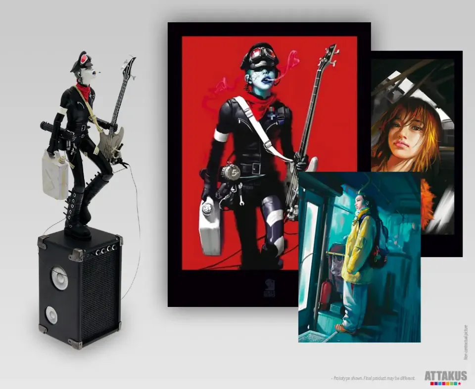 Attakus Atlas Pack Lucy Benjamin statue 35 cm + affiches