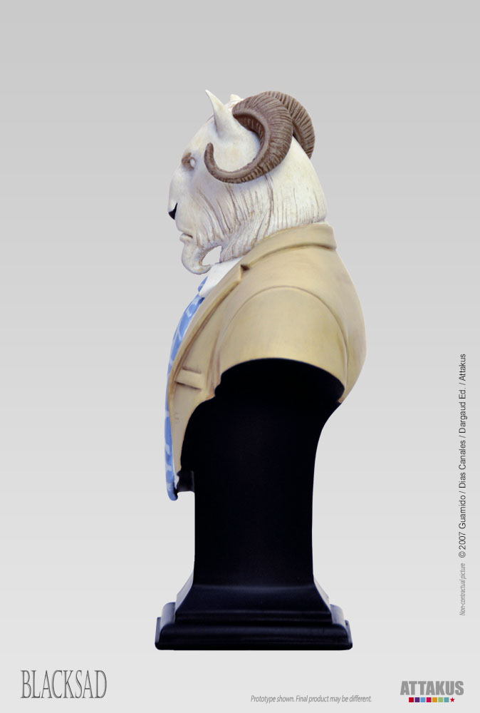 Attakus Blacksad Thomas Lachapelle buste résine 16,5 cm