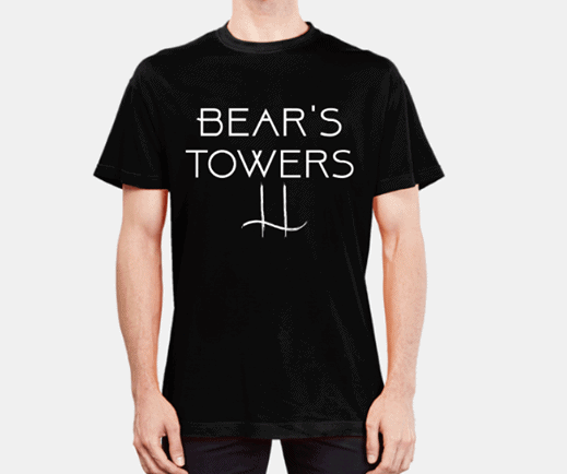 Single Bel Bear’s Towers T-shirt noir S-XL