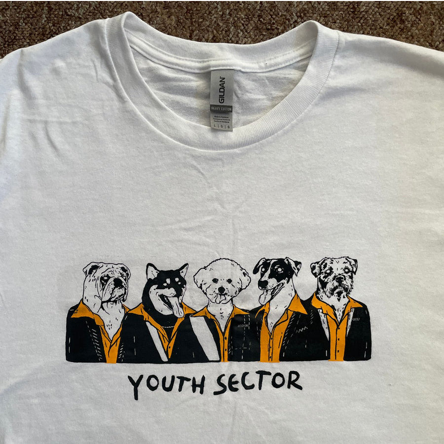 Youth Sector Dogs in Suits T-shirt blanc taille M