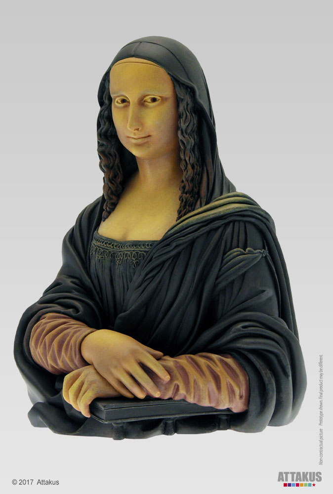 Attakus Femmes d’auteur Mona Lisa Joconde statue résine 21 cm