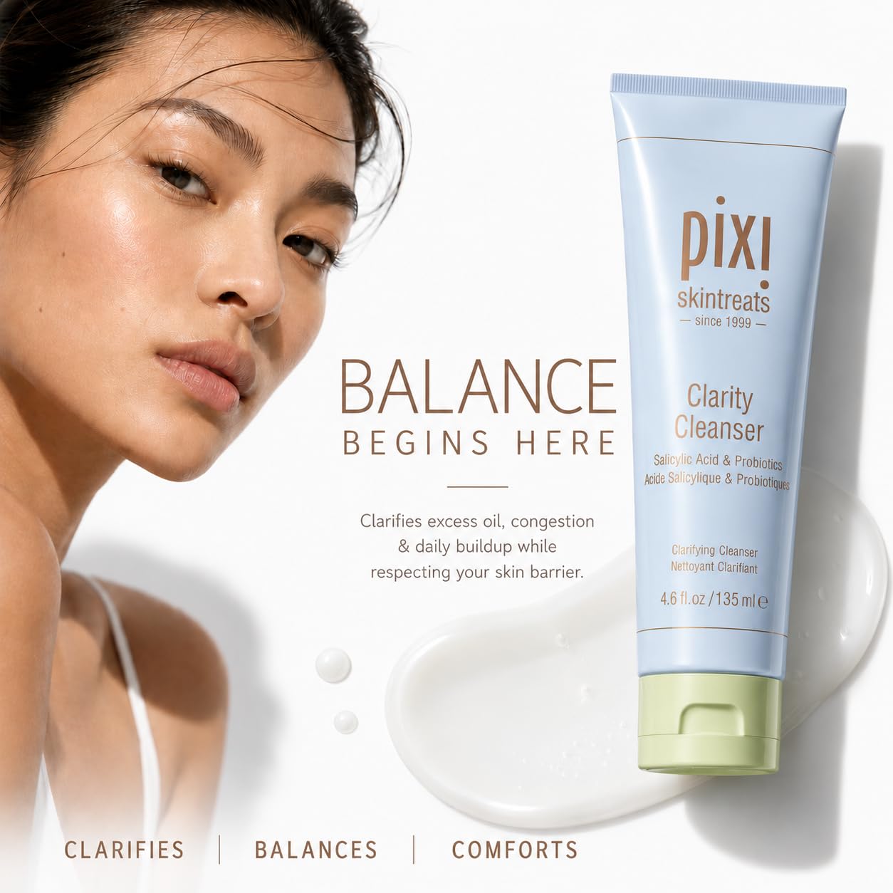 Pixi Clarity Cleanser nettoyant visage 135 ml anti-pores