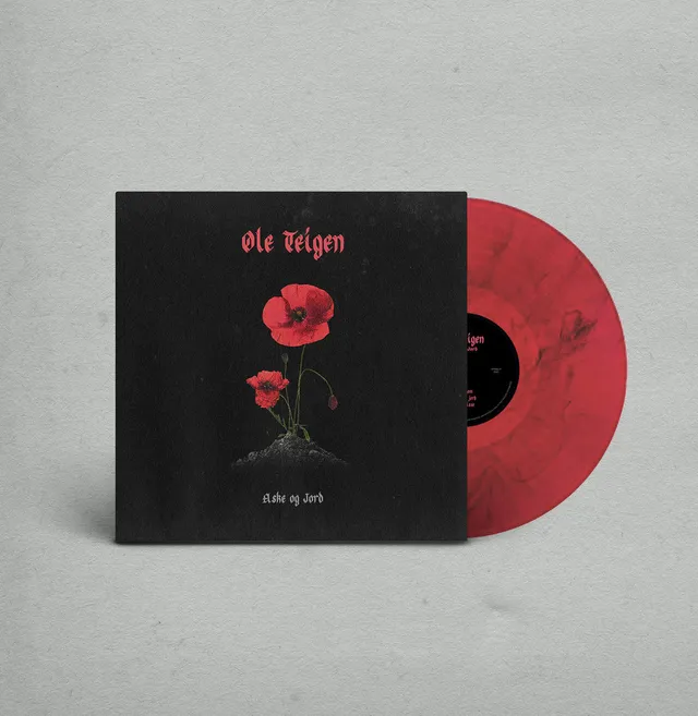 Apollon Records Ole Teigen Aske og Jord vinyle LP rouge noir