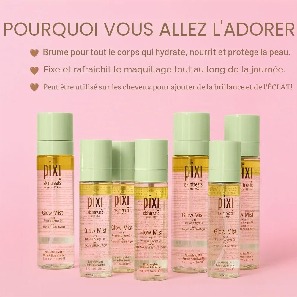 Pixi Glow Tonic Glow Mist brume éclat 80 ml 21 huiles