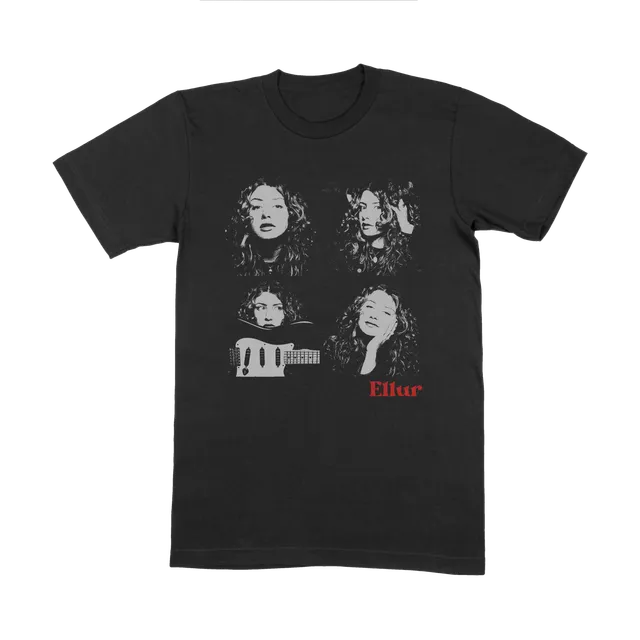 Ellur 4 Face t-shirt noir imprimé taille M