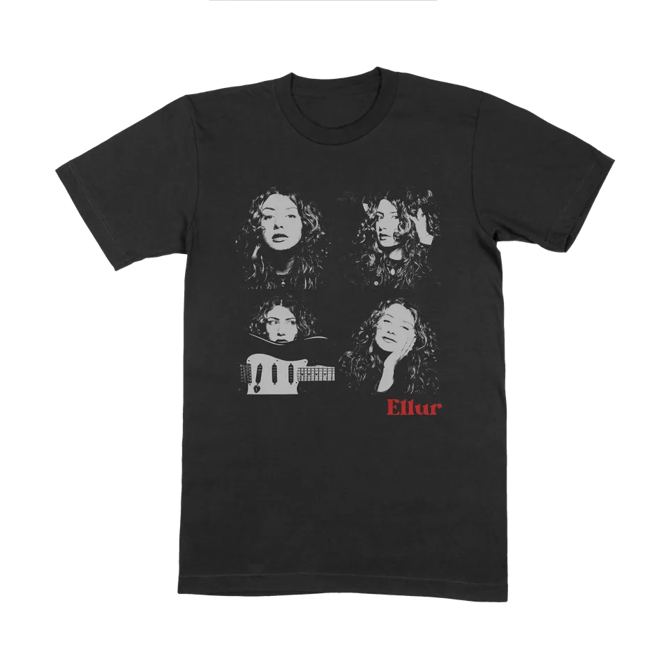 Ellur 4 Face t-shirt noir imprimé taille M