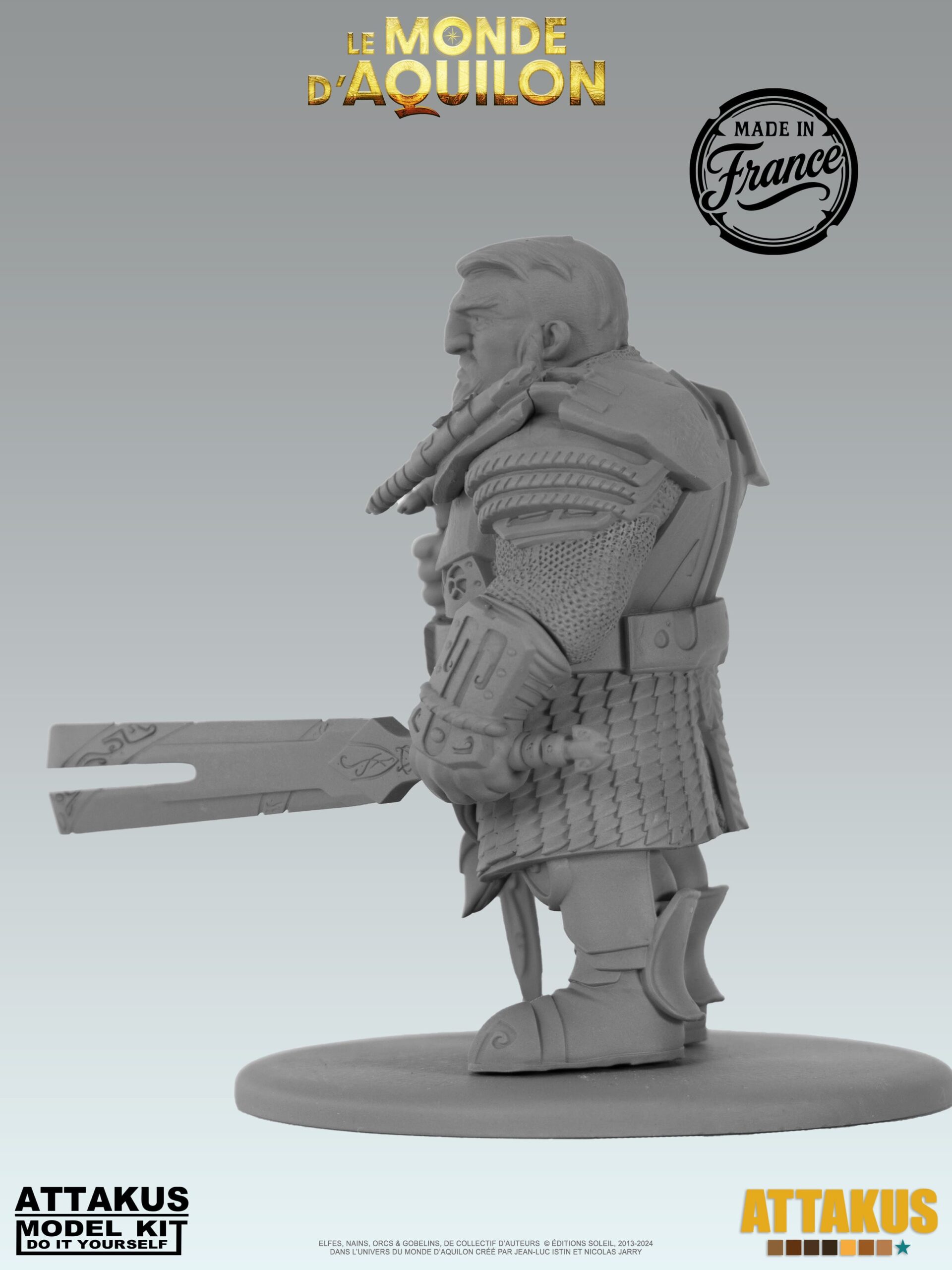 Attakus Model Kit Redwin figurine à peindre résine Nains