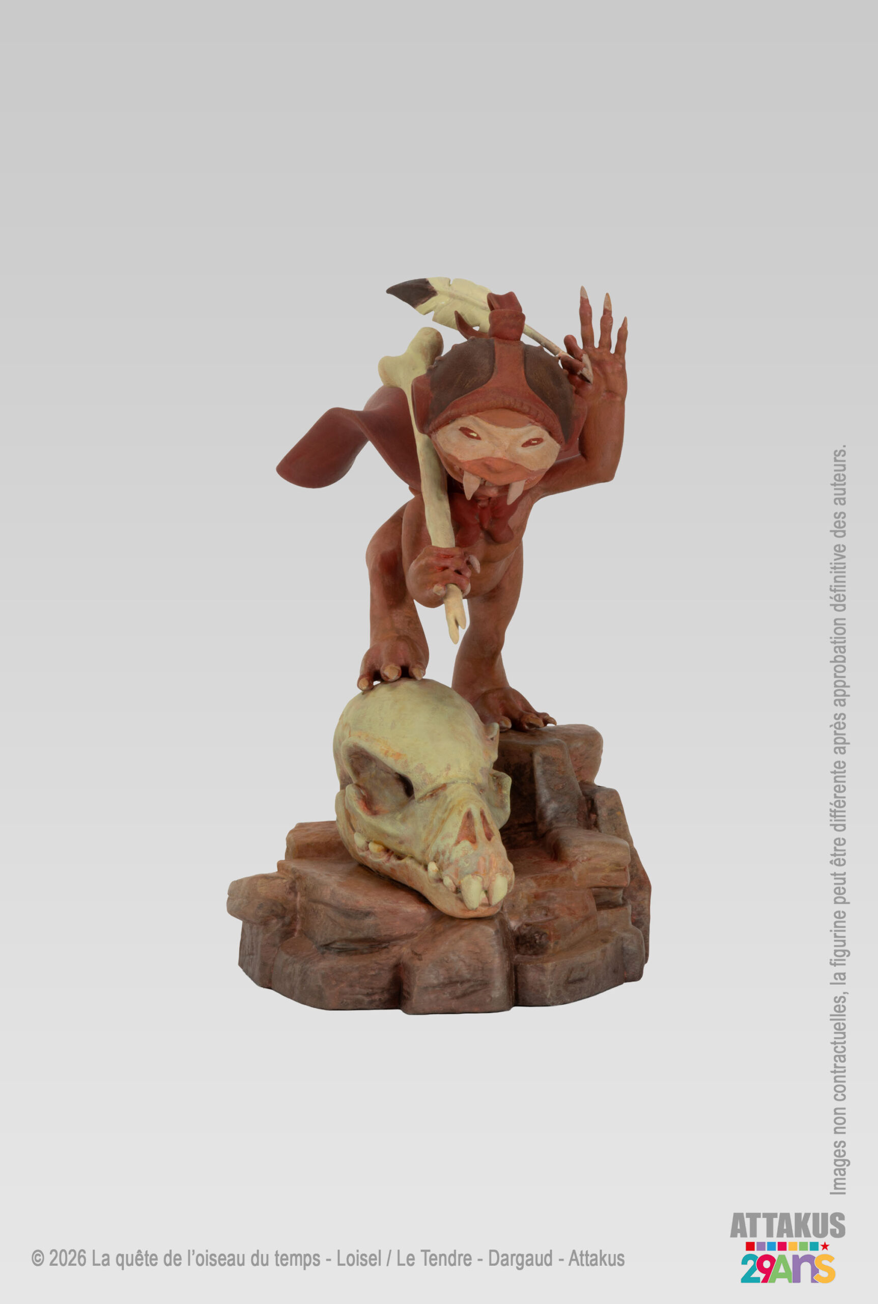 Attakus Collection Prestige Fol de Dol statue ocre 35 cm