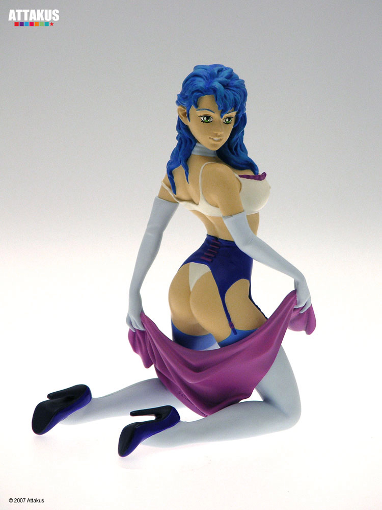Attakus Collection Atlas Manga Girl Kazumi statuette cheveux bleus 17 cm