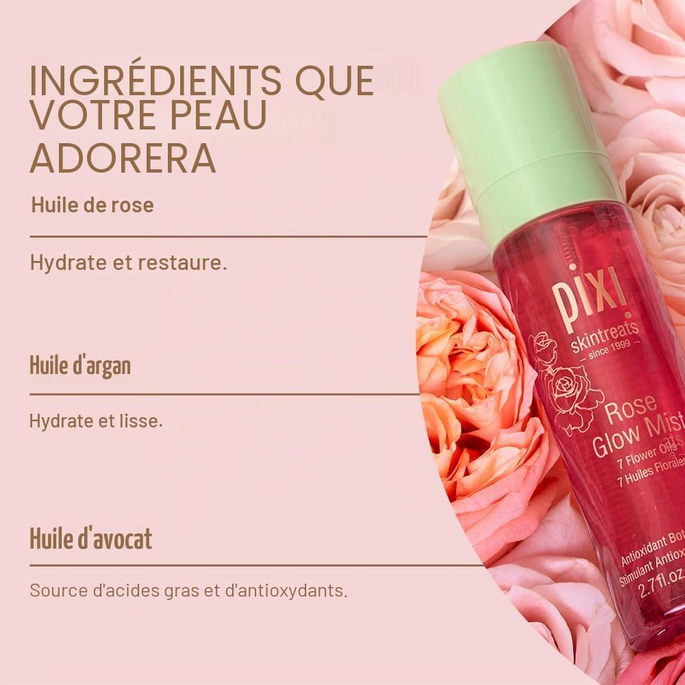 Pixi Rose Glow Mist brume visage rose 80 ml