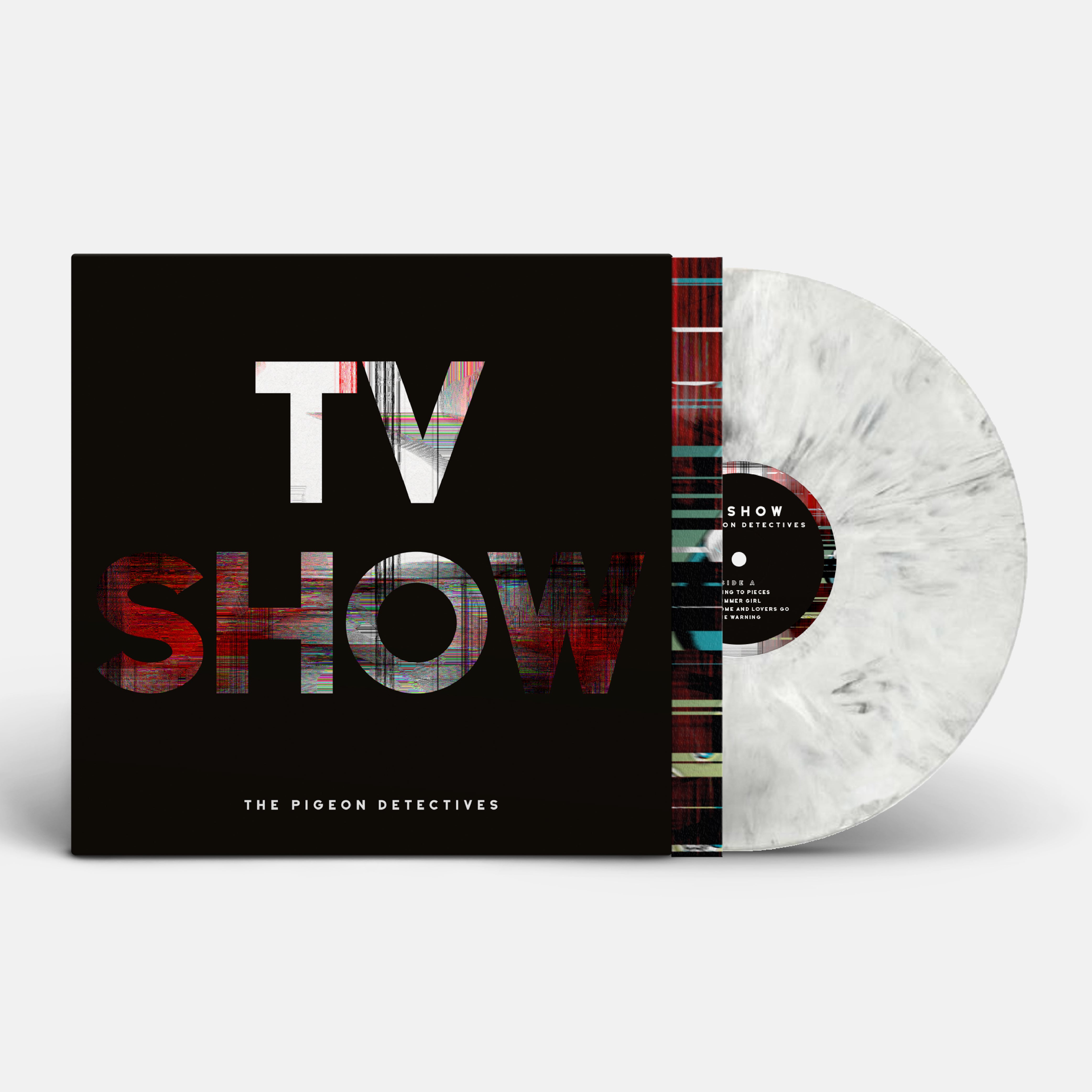 The Pigeon Detectives TV Show vinyle blanc marbré 12 pouces
